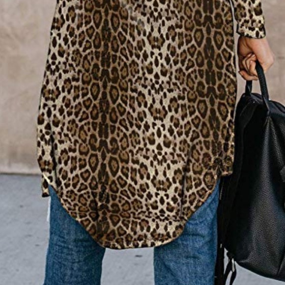 🌟LAST ONE🌟Crazy Cozy Leopard Cardi Duster - Picture 4 of 6